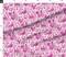 Fuschia Bright Rooster Chickens Toile De Jouy Farmhouse Cottage Chicks Scandinavian Custom Printed Fabric by Spoonflower Various Fabrics by the Yard or Fat Quarter